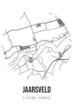 Jaarsveld (Utrecht) | Landkaart | Zwart-wit van MijnStadsPoster