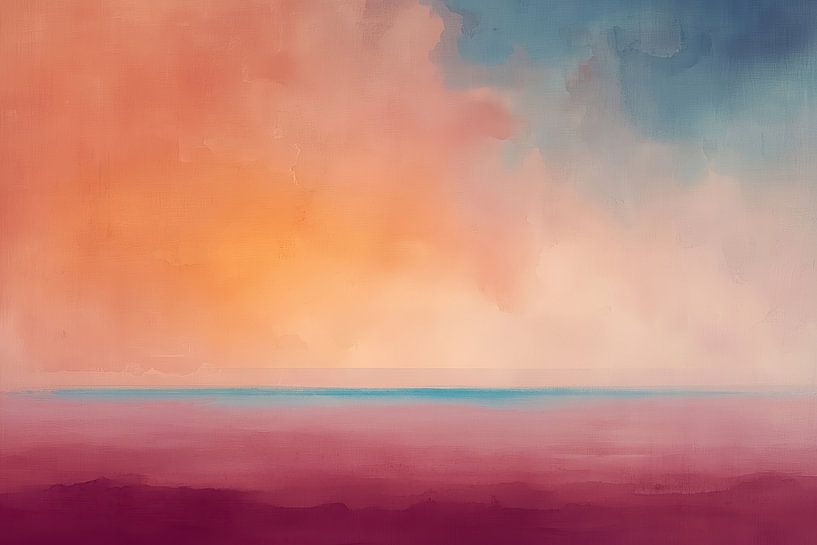 Coucher de soleil dans l'abstrait n° 5 par Studio BB