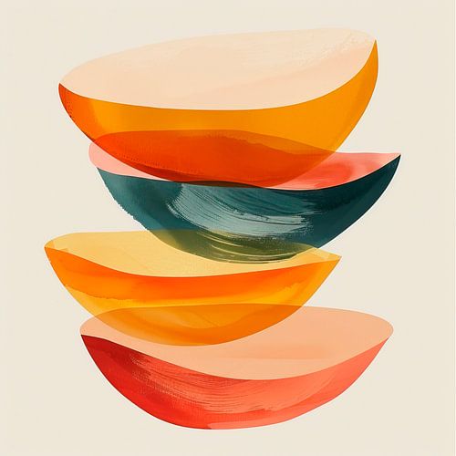 Peinture moderne colorée