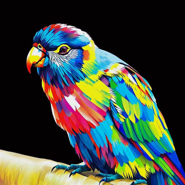 Parrot (Modern Art) by Hans Levendig (lev&dig fotografie)