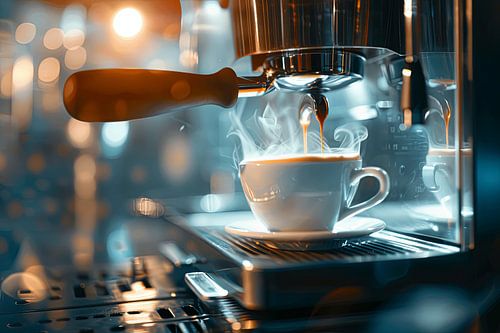 cappuccino of koffie bereiden