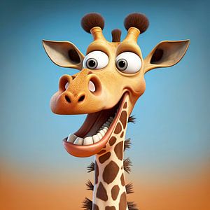 Happy giraffe by Harvey Hicks