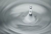 Abstract drop of water