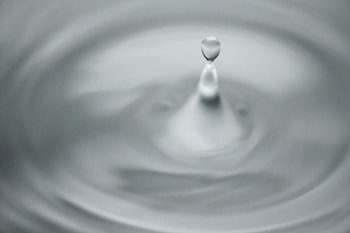 Abstracte waterdruppel