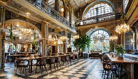 Luxe koffiebar met twee verdiepingen