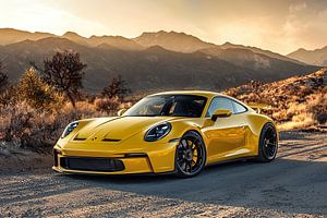 Mit einem Porsche 911 GT3 durch die afrikanische Landschaft