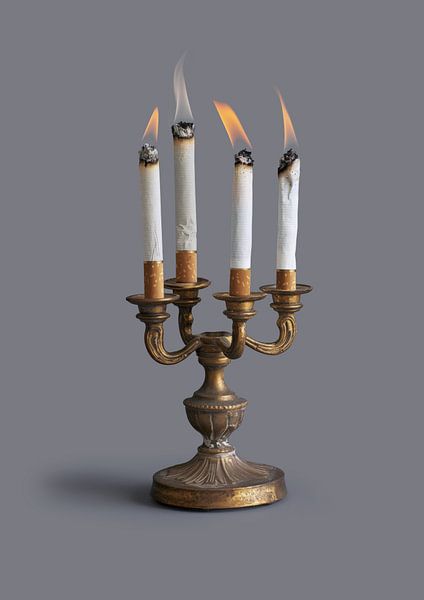 Smoking candlestick by 360brain