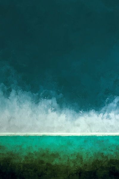 Stille in Grün und Blau von Thea