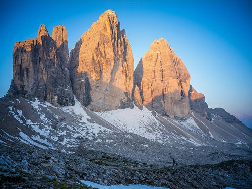 Zonsopgang op de drie toppen