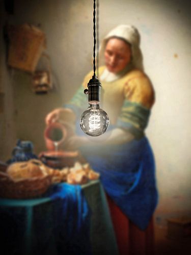 Het Melkmeisje - a well-lit Vermeer painting
