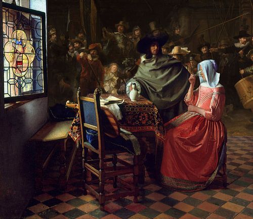 Het glas wijn - de Nachtwacht