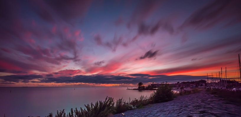 Sunset IJsselmeer by Marco Faasse