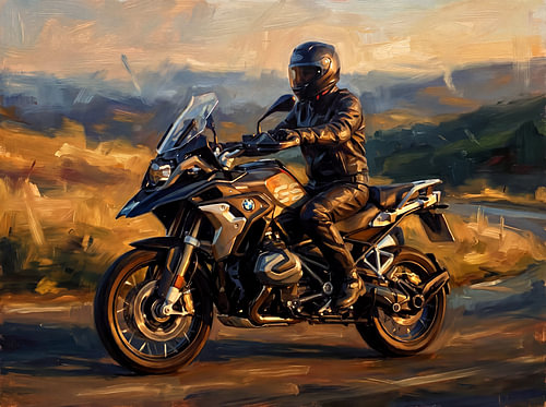 BMW R 1250 GS Touring the Golden Hills
