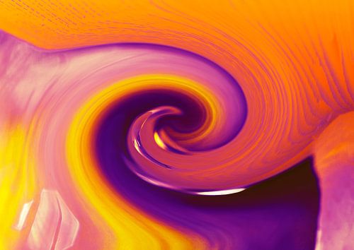Twirl-coloured abstract by Karla Leeftink