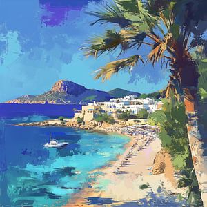 Ibiza spanien strand künstlerisch