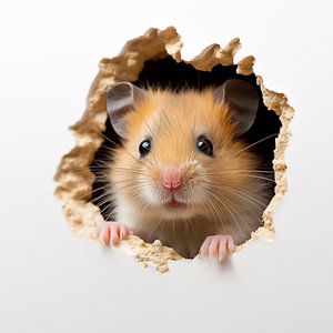 Hamster an der Wand