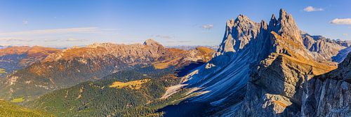 Panorama van de Seceda in de herfst