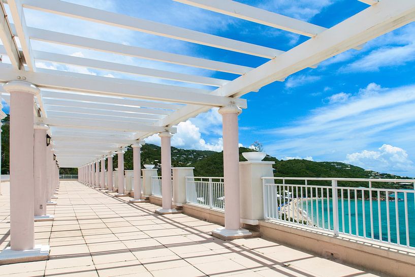 Perspective view of marble walking terrace by Yevgen Belich