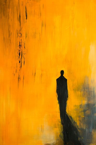Shadow play in shades of gold by Poster Art Shop