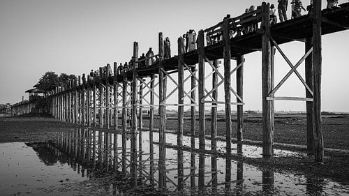 De U Bein Brug in Myanmar