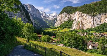 Lauterbrunnen Vallei Zwitserland van Achim Thomae