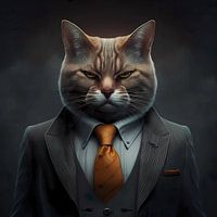 Chat en costume