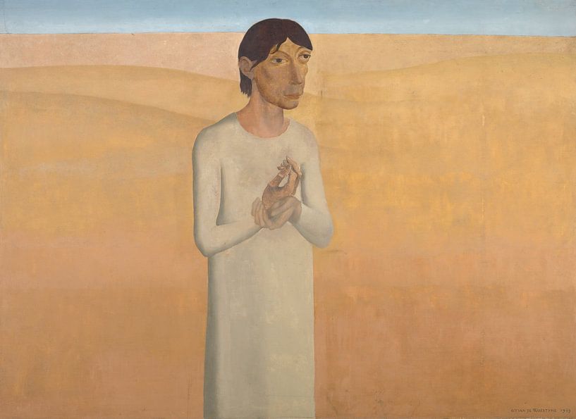 Christ in the desert, Gustave Van de Woestyne by Masterful Masters