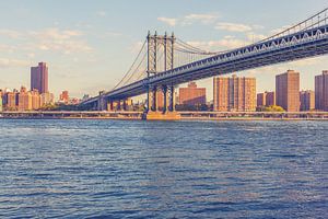 Bruggen van Dumbo: Een Iconisch Verbindingsspel tussen Brooklyn en Manhattan New York 10 van FotoDennis.com | Werk op de Muur