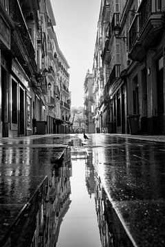 Cadiz Old Town by Manfred Voss, Black-White Photography