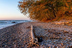Am Strand Sassnitz auf der Insel Rügen in Deutschland Piratenschlucht im Herbst