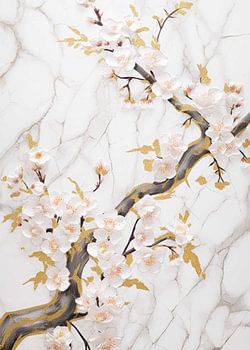 Flower Abstract Gold Decor