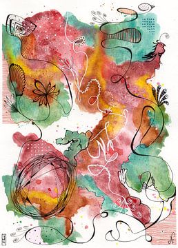 The green Rebel & the pink Bird