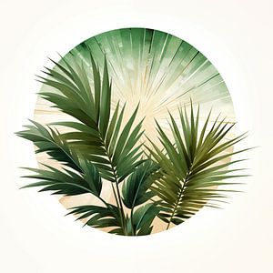 Abstrait boho vert sauge