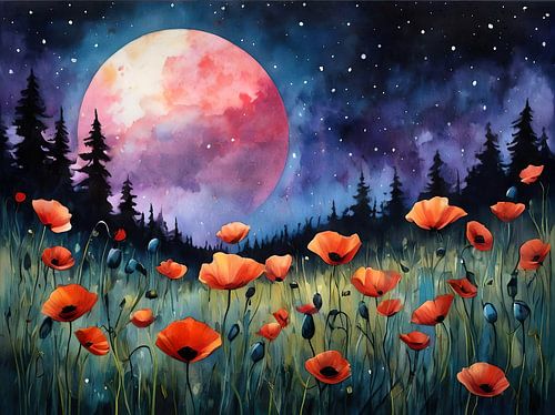 Night Serenade under the Blood Moon