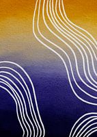 Timeless - abstract pattern deep blue/true joy