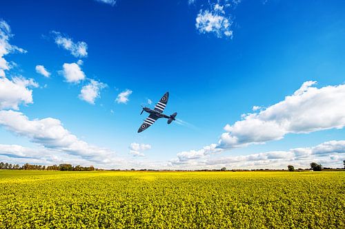 Spitfire boven Drente
