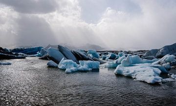 Gletsjermeer Jökulsarlon van Inge de Lange