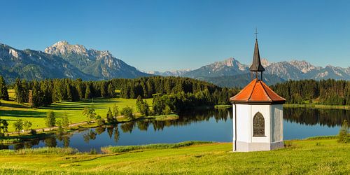 Chapelle du Hergratsrieder See, Bavière, Allemagne