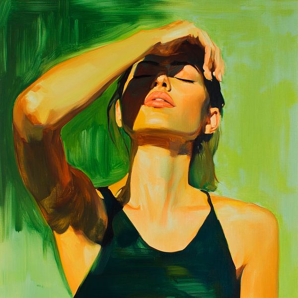 Zonnestralen en schaduwspel van Poster Art Shop