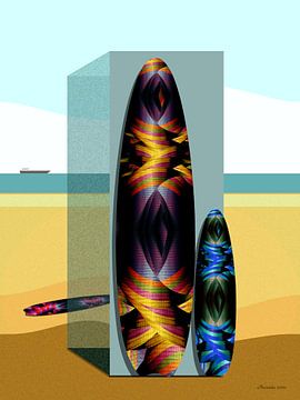 Surfplank van Ton van Hummel (Alias HUVANTO)