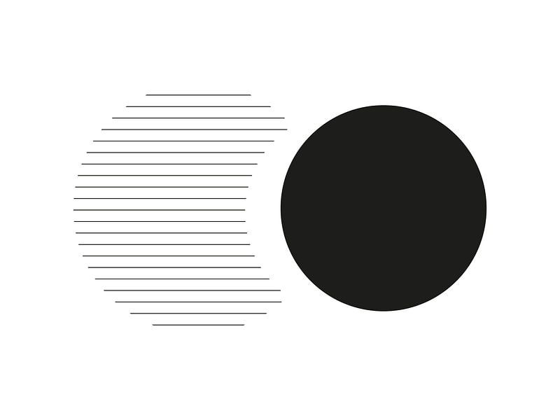 Minimal Circle Print van MDRN HOME
