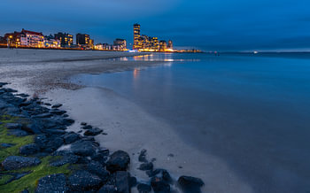 Blue hour boulevard Flushing