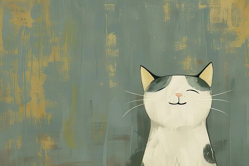 Schilderij Poes