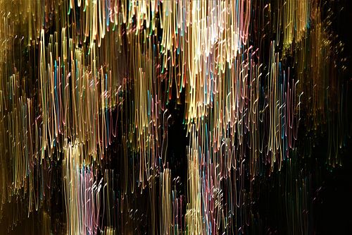 Vallende lichtstroken