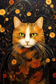 Cat Painting by Preet Lambon