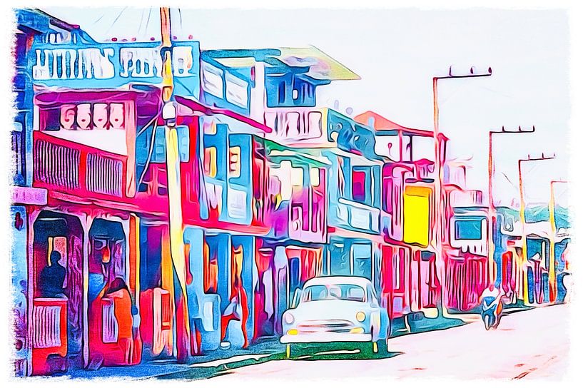 On the road in Cuba, motif 16 by zam art