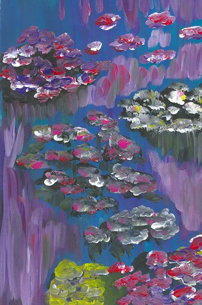 Les nénuphars - un lien entre l&#039;ombre et la lumière par Yin Tan Artshop
