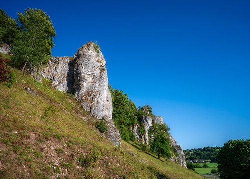 Rotsformatie bij Dollnstein in de Altmühl vallei