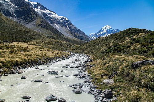 Hooker Valley Track, Mt Cook, Nieuw Zeeland