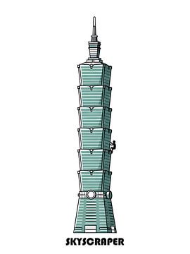 Taipei 101 Wolkenkratzer Herausforderung Klettern von Clay Artista
